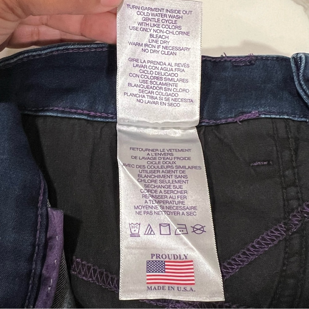 NYDJ women's jeans leggings‎ dark wash size 6 stretch USA made - Picture 8 of 14